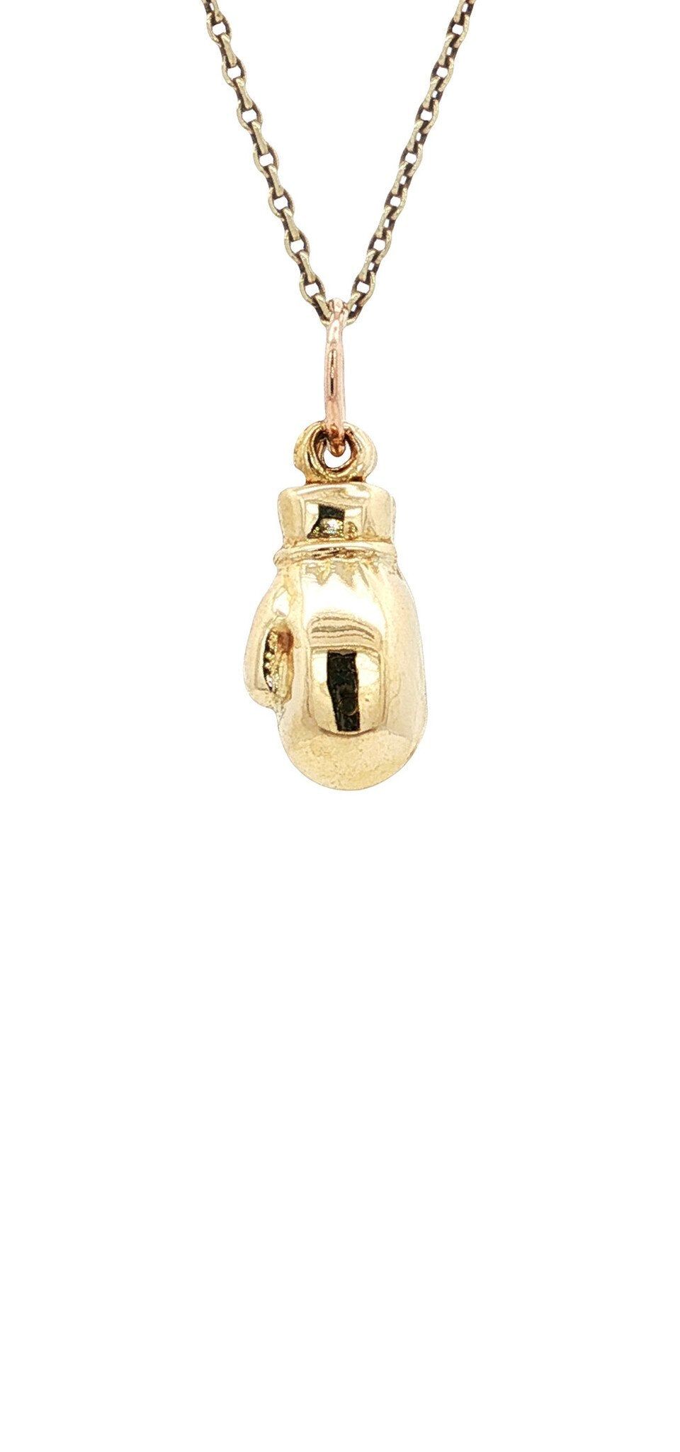Vintage 14K Gold Bokshandschoenen Pendant
